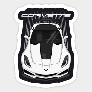 Corvette C7 ZR1 - White Sticker